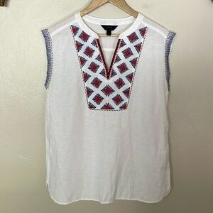 EUC JCrew Linen Top. SZ 4